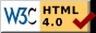 HTML 4 checked by W3C